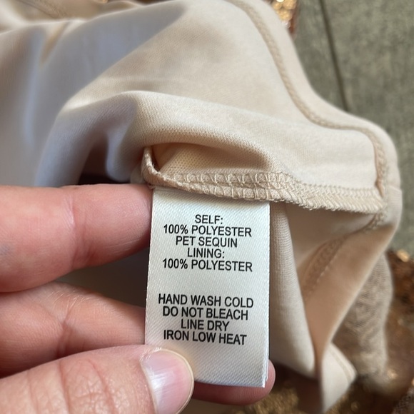 Lulu's Size Small Gold Sequin Party Dress New With Tags - Picture 6 of 7